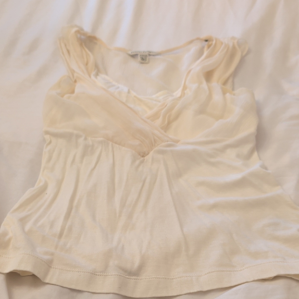 Banana Republic Cream Stretch Top
